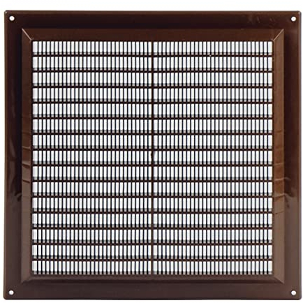 Steinberg14 Braun Lüftungsgitter 250x250mm - Kunststoff Abluftgitter - Rechteckiges Gitter für Innen Montage - Belüftungsgitter für Wand und Decke