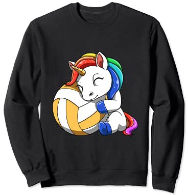 Nettes Volleyball Einhorn Mädchen Sweatshirt