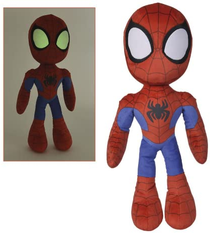 Simba - Marvel Spider-Man Plüsch 50 cm, Augen leuchten im Dunkeln, geeignet für alle Altersgruppen (6315875818)