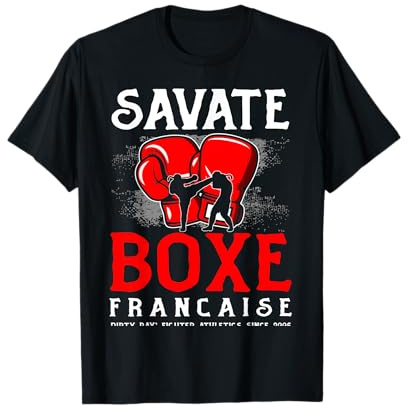Savate Boxe Française Gant Art Martial Sport Boxe Cadeau T-Shirt