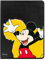 Custodia per Tablet Huawei Mediapad T3 10 Ufficiale dei Classici Disney Mickey Logo Giallo. [Custodia Tablet]. [Protezione anticaduta] Girevole a 360 gradi [Funzione Supporto].