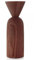 Applicata Shape Cone vase, Smoked Oak, H 25 cm x Ø 9 cm