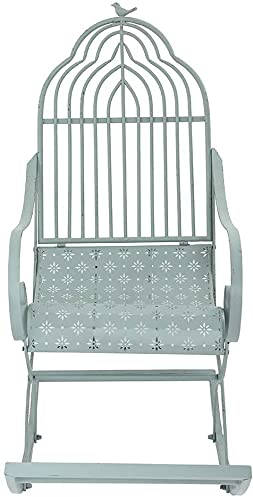 Outdoor Bank Terrassenbank Veranda Möbel Hof Garten Metall Schaukelstuhl Outdoor Möbel Balkon Veranda Dekorativer Schaukelstuhl Einzelner Retro Eisen Dekorativer Hocker