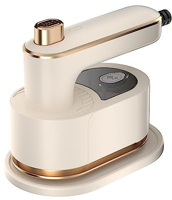 Professional Mini Steam Iron, Portable Steam Iron Foldable Handheld Travel Iron, 180°Rotatable 30s Fast Heat Up Micro Steamer Iron for Home Business Traveling Sewing, Support Dry and Wet Ironing