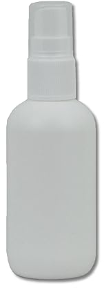 Lubrisolve 100ml Spray Bottles, Empty White Fine Mist Spray Bottles, HDPE Plastic Mini Travel Atomiser Bottle, Small Refillable Liquid Containers Quantity Options (1)