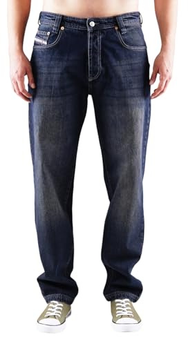 Picaldi Zicco 472 Herren Jeans | Relaxed Tapered Fit | Karottenschnitt Hose | Lässig & Locker geschnitten | Washed Dark Blue