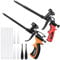 Schaumpistole, Preciva Bauschaumpistole Bauschaum Pistole PU Schaumpistole Expanding Foam Gun Dosierpistole aus Metall für Heimwerker und Profi(rot und orange)