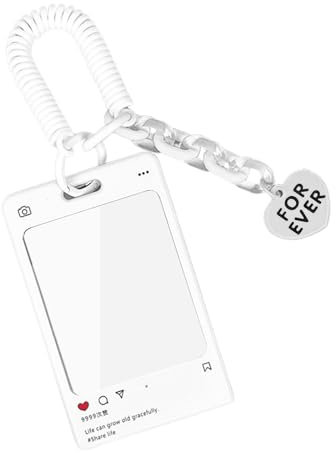 Porte-clé transparent pour carte postale