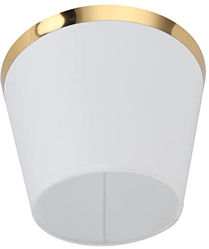 Lampenschirm, Stofflampenschirm 6,3 Zoll X 8,0 Zoll X 10,0 Zoll, Europäischer Stil, Moderner Lampenschirm für E27-Tischlampe und Stehlampe, Lampenschirm, Lampenschirme (PX129 weiß)
