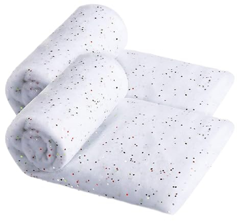 Hperu Tapis de Neige Artificiel Couverture de Neige de Noël 2pcs 30x40 Pouces Artificiel Soft Snow Cover Noël Rouleau de Tapis de Coton Blanc, Rouleau de Neige Artificielle