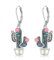VONALA Kaktus Ohrringe für Damen - 925 Sterling Silber - Dangle Drop - Geschenke für Mädchen