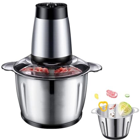 Picadora de carne eléctrica - Picadora de carne doméstica de gran capacidad, robot de cocina | Aparatos para moler verduras de cocina resistentes para ajo, calabaza, repollo