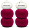 PASCUALI Merino Baby|Strickwolle aus 100% Schurwolle aus Merino, Merinowolle zum Stricken und Häkeln, SET: 4 Knäuel - 200 g, Farbe: Himberrot 327