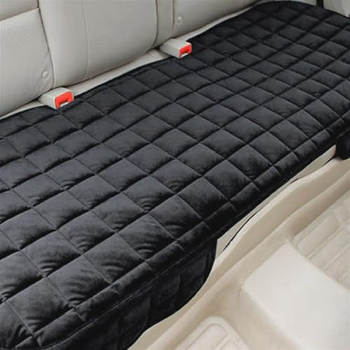 TONMHXA Sitzbezüge Auto Universal Auto Sitzbezug Vorne RearWarm Auto Rücksitz Schutz Matte Innen Sitzen Pad Für LKW SUV Van Auto Sitzkissen Auto Zubehör(Black,1pc Rear)