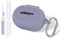 Silicone Case for Bose QuietComfort Earbuds, Case Cover for New Bose QuietComfort Earbuds 2024, Ultra Thin Shockproof Protective Case, with Keyring Hook (Light Purple)