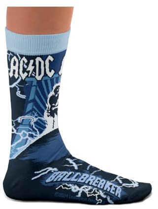 Sock Affairs ACDC Socks – Angus Young, Back in Black, Highway to Hell, Ballbreaker, ACDC Pack – Gifts for Music Lovers, Cotton Socks, 2 Sizes, 4-7 and 7½-11½