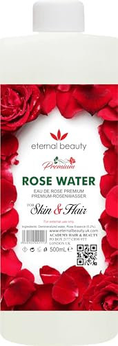 Eternal Beauty Premium Rose Water, 500ml, for Skin and Hair