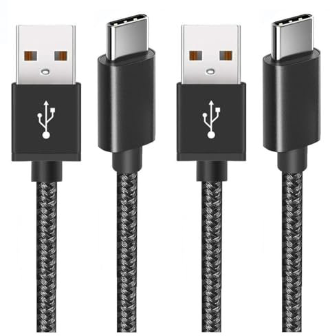 Roku Lot de 2 câbles de charge de type C pour manette PS5, Xbox Series X, Xbox Series S, Nintendo Switch, iPhone 16/15 Pro Max, Kindle 2021 et plus récent, Roku