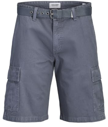 JACK & JONES Herren Jpstcole Hudson Belted Cargo Shorts Mid