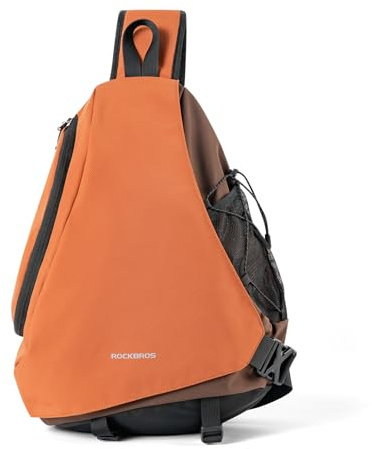ROCKBROS Sling Bag, Sling Rucksack mit Magnetverschluss, Crossbody-Tasche | mit mehreren Fächern für Outdoor, Radfahren, Reisen, Wandern, Herren und Damen
