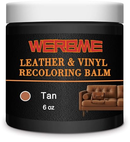 Leder Reparatur Set & Farbauffrischer - 150ml universell einsetzbar für Ledersofas, Autositze, Schuhe | Repariert Kratzer auf Kleidung, Möbeln & Accessoires (Hellbraun)