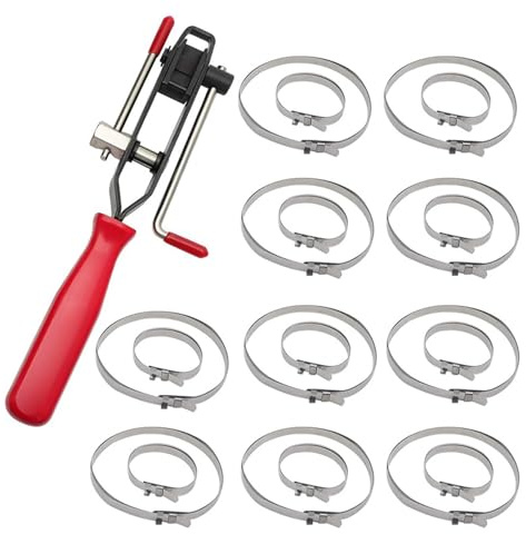 YNPQTDS CV Boot Clamp Tools | Colliers Réglables en Acier Inoxydable pour Joints de Cardan | Accessoires Automobiles pour Professionnels et Mécaniciens | Outillage Garage Atelier Passionnés Mécanique