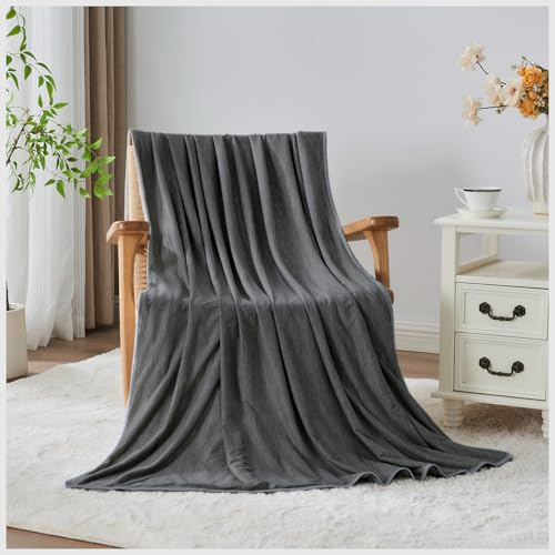 GC GAVENO CAVAILIA Single Bed Cooling Blanket - Arc-Chill Fabric With Q-Max>0.5 | Lightweight Cooling Blanket For Couch, Bed or Travel | Machine Washable Home Décor Throw 130x170 Cm | Charcoal