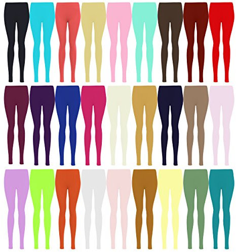 Missloved TM Plus Size Plain Stretchy Viscose Lycra Leggings , Lilac, XL to fit UK 16 - 18