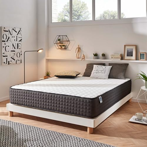 Naturalex - Titanium - Matratze 140x200 cm - Kaltschaummatratze 30 cm Hoch - H4 - Oeko-tex Zertifiziert - Latex Blue 7 Zonen