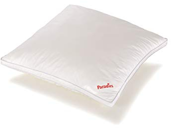 PARADIES Kissen 80x80 cm Softy fest Bio, Öko-Tex Zertifiziert Standard 100 Klasse 1, medizinisch getestet, Kopfkissen mit Reißverschluss