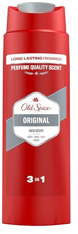 Old Spice Original Duschgel & Shampoo für Herren 400ml | Universal 3-in-1 für Körper, Haare und Gesichtswäsche, lang anhaltender frischer Parfümduft