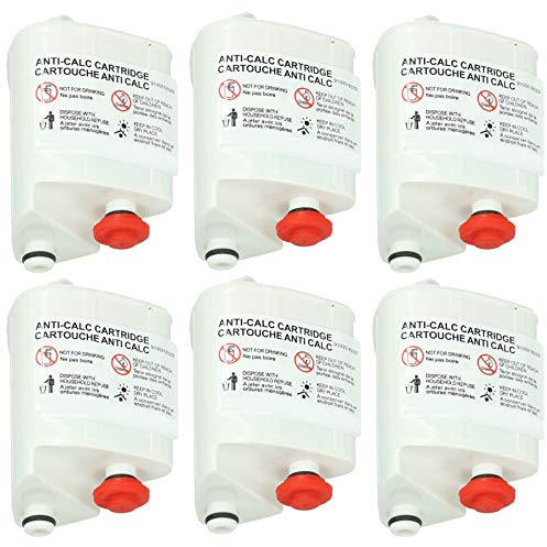 SPARES2GO Anti-Calc Filter Cartridges Compatible with Tefal Steam Iron (Pack of 6, Fits Fasteo, Fits Liberty, Fits Easy Steam)