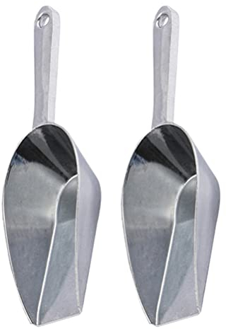 Cabilock Lot De 2 Pelles à Glace En Alliage D'Aluminium, CuillèRe à Glace Multifonction Pour Bar, Supermarché, Cuisine, (6 Pouces + 7 Pouces)