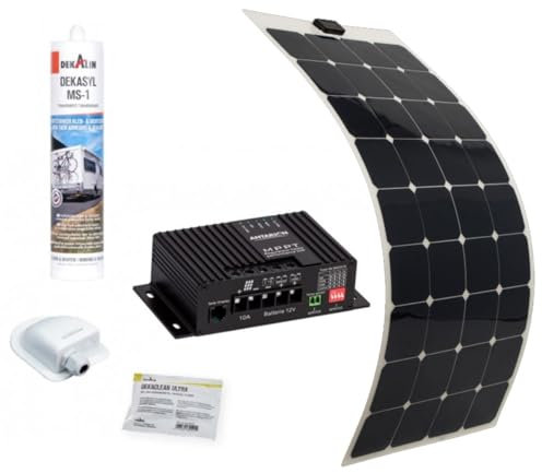 Pack ANTARION Panneau Solaire Souple 150W Camping car Van Life + Régulateur solaire MPPT10