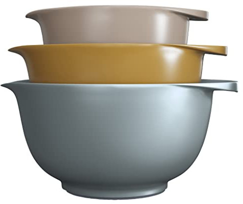 Rosti Victoria Rührschüssel, Rührschüssel-Set mit 3 Schüsseln 2 + 3 + 4 Liter, Tropical