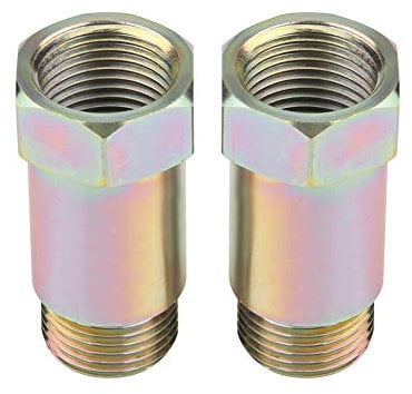 Qiilu Sauerstoffsensor, 2 Stück 45 Mm M18 * 1,5 O2 Sauerstoffsensor Extender Verlängerung Abstandshalter Stopfen Adapter lambdasonde Eliminator