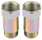 Qiilu Sauerstoffsensor, 2 Stück 45 Mm M18 * 1,5 O2 Sauerstoffsensor Extender Verlängerung Abstandshalter Stopfen Adapter lambdasonde Eliminator
