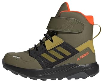 adidas Unisex Kinder Terrex Trailmaker High Cold.RDY Hiking Shoes, Focus Olive/Pulse Olive/Orange, 38 EU