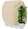 HoloHolo Winterschutz für Pflanzen, Atmungsaktiv 85 g/m² Winterschutz Kübelpflanzensack Frostschutz Pflanzenabdeckungen mit Reißverschluss und Zugband für Baum Palmen Überwinterung Beige