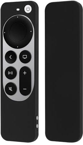 Geekria Protective Case Compatible with 2022 TV 4K 3th Gen Remote - Light Weight Anti Slip Shock Proof Silicone Cover for 2021 TV 4K Siri 2nd Gen Remote Controller with Lanyard