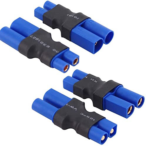 Yowoo 2 Paar EC3 auf EC5 Stecker Buchse Adapter für RC Lipo Batteriestecker