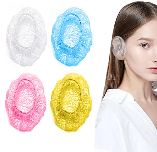 Lot de 200 cache-oreilles imperméables pour la douche, le lavage des cheveux, les salons de coiffure, les hôtels et les spas