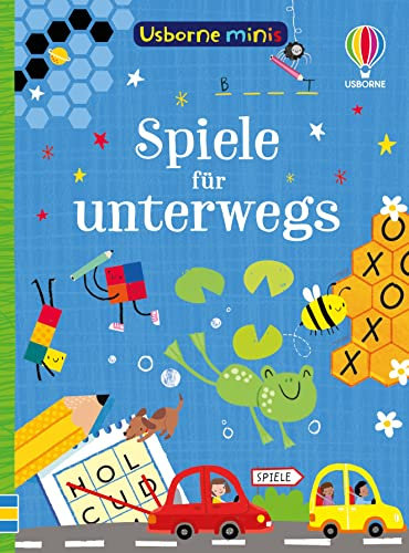 Usborne Minis: Spiele für unterwegs: Mini-Buch mit Spielen für zwei Personen – für eine Reise oder einfach zwischendurch – ab 5 Jahren (Usborne-Minis-Reihe)