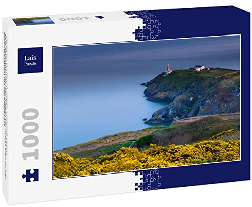 Lais Puzzle Der Baily-Leuchtturm, Howth, Grafschaft Dublin, Baily-Leuchtturm auf den Klippen von Howth, Blick auf den Baily-Leuchtturm von den Klippen aus 1000 Teile