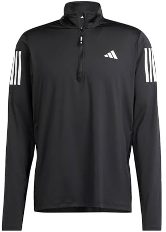 adidas Men's Own the Run Half-Zip Jacket, Black, XL