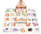 Spielmatte Baby Krabbelmatte Faltbarer, Hochstuhl Bodenmatte, 51 rutschfeste Große Unterlage Bodenschutz für Hochstuhl Splat/Hochstuhl-Spritzmatte für Kinder, Baby, Kleinkind Fütterung