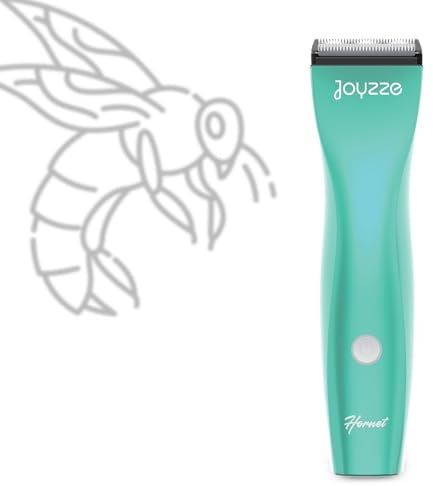 JOYZZE Hornet 5-in-1 Cordless Dog Clippers - Low Noise Pet Grooming, Teal