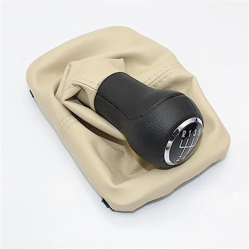 ORDALI Auto Schaltknauf für VW Beetle Cabrio 2003 2004-2010,Schalthebel Schaltknöpfe Handball Griff Knauf Schaltsack Schaltknüppel Gang Getriebe Hebelkopf Ersatzteil,Beige Giator