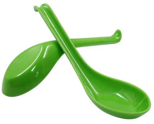 Cionyce TUOHAI00231028-10004 - 2 cucharas de sopa asiáticas, cucharas de sopa de sopa de fideos de arroz chino japonés, miso ramen wonton