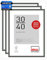DEHA Design Bilderrahmen, 30 x 40 cm (3er Set), Aluminium, Grau matt, Fotorahmen zum Aufhängen im Hoch- & Querformat, bruchsicheres Kunstglas, Boston